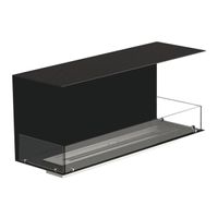 Foco Three 1200, dreiseitiger Bioethanol-Kamin, wandmontierte Installation, manueller oder automatischer Brenner, 6,2 kW