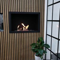 Foco One 800, Bioethanol-Kamin, einseitig offen, manueller oder automatischer Brenner, 3,2 kW