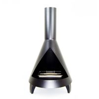 Salem-Bioethanol-Kamin im Holzofen-Look, Ø 44 cm, H 80 cm, 1,9 kW, rustikales Design, für eine gemütliche Atmosphäre und angenehme Wärme