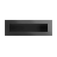 Icon Fires Nero 1750 Wandkamin, Stahl, 175 cm, Bioethanol, einstellbare Flamme, 9 Stunden Brenndauer, 9,8 kW