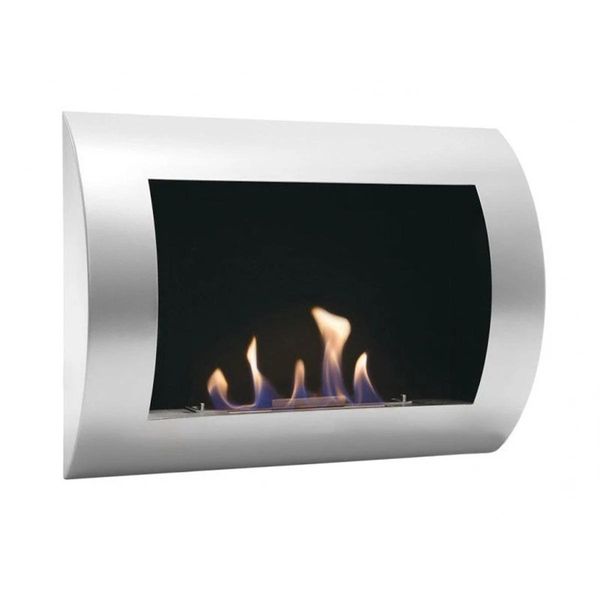 Ozean Wandkamin, Edelstahl, H45xL60xB13 cm, 1,75 kW, 1,5–2,5h Brenndauer