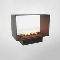 Foco Two 800, doppelseitiger Bioethanol-Kamin, 4,4 kW, automatischer und manueller Brenner