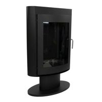 Trenton Schwarz Bioethanol Kaminofen, klassisches Aussehen, gemütliche Atmosphäre, freistehender Holzofen, verschiedene Optionen verfügbar, 2,2 kW.