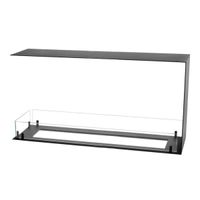 Foco Raumteiler 1100 Medium, Raumteiler Bioethanol Kamin, 110 cm Breite, 2 Brenner zur Auswahl, 6,2 kW