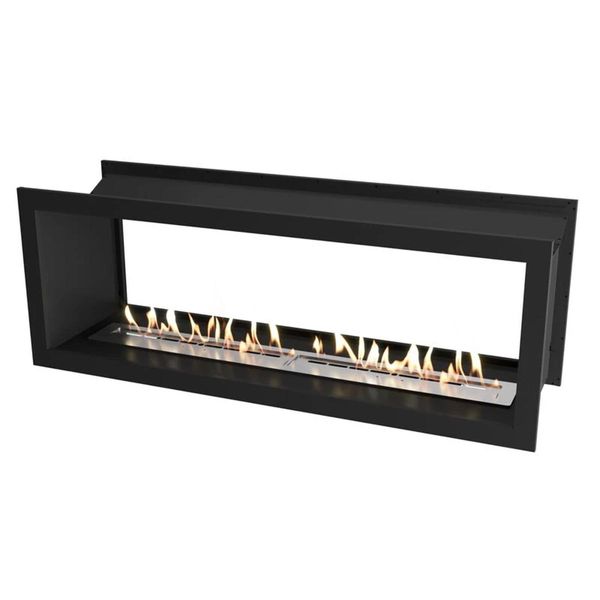Icon Fires FBDS1650, doppelseitig, Schwarz, H60xB165xT45 cm, 9,8 kW, 9h Brenndauer