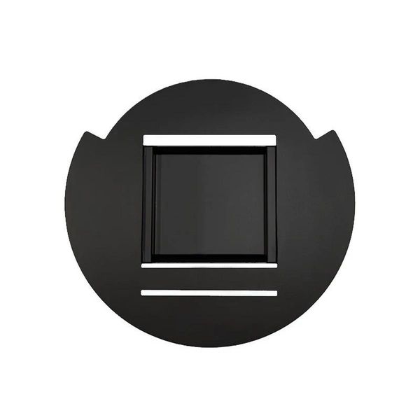 Schwarze Montageplatte, robust, langlebig, für sichere Befestigung von Ethanolkamin