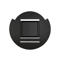 Schwarze Montageplatte für Ethanolkamin, einfach zu montieren, robust, langlebig, elegant, stilvoll, sichere Befestigung.