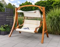 PureHaven Hollywoodschaukel für 3 Personen 195x105x192 cm