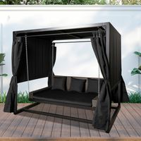 PureHaven Hollywoodschaukel für 4 Personen 236x180x210 cm