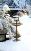 4in1 Solar-Vogelbad bronze