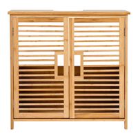 Waschbeckenunterschrank, ca. 60 x 58 x 30 cm, Bambus