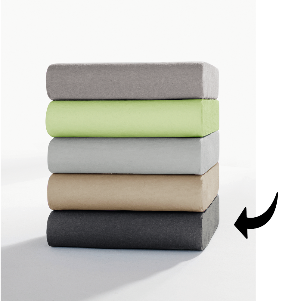 Jersey Spannbetttuch für Topper + Boxspringbett