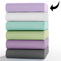 Mikrofaser-Interlock-Spannbetttuch, ca. 90 - 100 x 200 cm