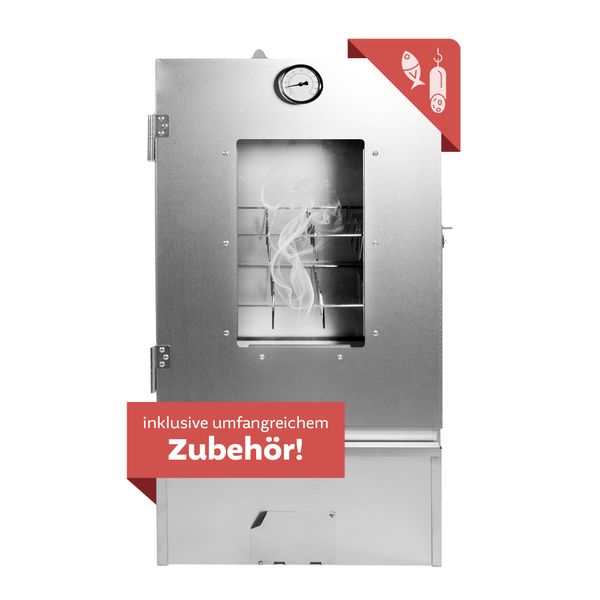 Räucherofen mit umfangreichem Zubehör, Räucherschrank mit 3 Etagen