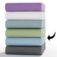 Bio-Jersey-Spannbetttuch - ca. 140 - 160 x 200 cm