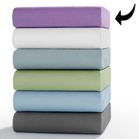 Bio-Jersey-Spannbetttuch - ca. 180 - 200 x 200 cm