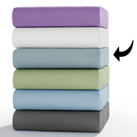 Bio-Jersey-Spannbetttuch - ca. 180 - 200 x 200 cm