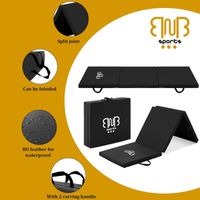 Premium Tri-Folding Thick Gymnastic Mat & Home Sports, Yogamatte & Sportmatte