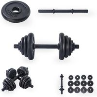 Bodybuilding Hantel 15 kg, Gewichtstraining, Gusseisen