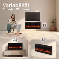 KAMINIO Elektrokamin MARLON - Elektrischer 3-in-1 Kamin - 42 Zoll