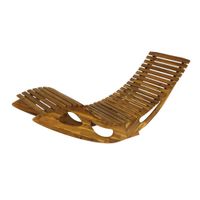 Ergonomische Schwungliege Saunaliege aus Akazienholz - FSC zertifiziert