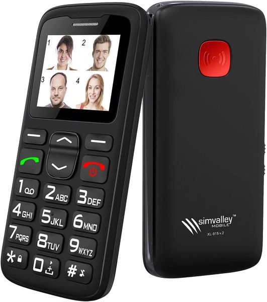 Simvalley Simvalley Mobile XL-915 V2 Senioren- & Notruf-HandyTelefon Seniorenhandy mit Ladestation