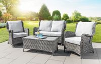 Dining Sitzgruppe Gartenset 11tlg. BOCA aus Aluminium inkl. Polsterauflage