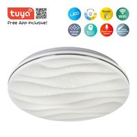 Smart Home LED Deckenleuchte "Austin" mit Kristalleffekt