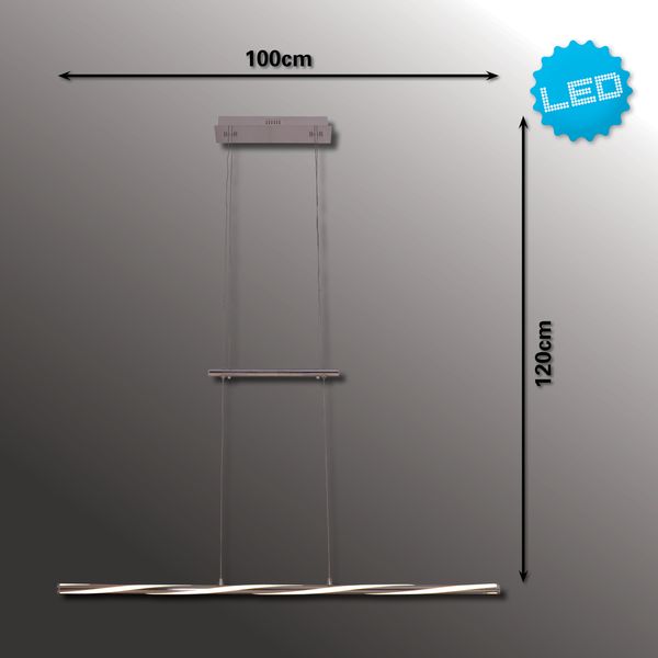 LED Gegenzug-Pendelleuchte dimmbar "Twist"