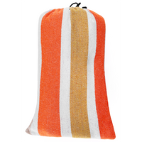 Stoff- Hängematte - orange/weiß gestreift
