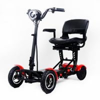 E-Scooter mit Tasche und Korb Rot  AT52317 R faltbar