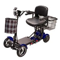 E-Scooter mit Tasche und Korb Blau  AT52317 B faltbar