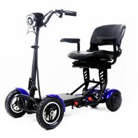 E-Scooter mit Tasche und Korb Blau  AT52317 B faltbar