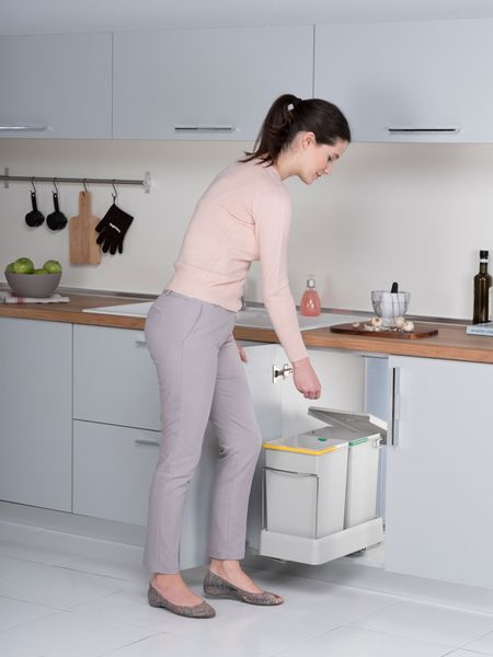 Aspira Ausziehbarer Einbaumülleimer „Müllomatic ECO 2“