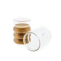 Glas Wave Getränkebecher Cocktail Kaffeegläser - 300 ml