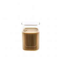 Glas Quadratische Glas Japanische Getränkebecher Borosilikatglas, Hitzebeständig 250 ml
