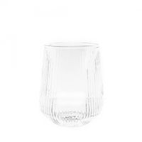 Wassergläser Gläser Trinkgläser Set geriffeltt 430ml transparent