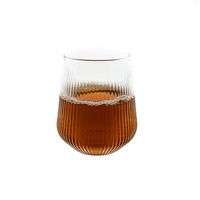 Wassergläser Gläser Trinkgläser Set geriffeltt 430ml transparent