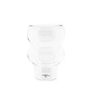 Glas Two Bubble Cocktail- 500ml - Heißgetränke Kaffeeglas, Hitzebeständig Trinkglas