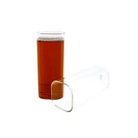 Glas Quadratische Glas Japanische Getränkebecher Borosilikatglas, Hitzebeständig 400 ml