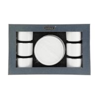 12 Teiliger Kaffeetassen-Set mit Untertasse aus Porzellan Kaffeeservice 200 ml