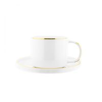 12 Teiliger Kaffeetassen-Set mit Untertasse aus Porzellan Kaffeeservice 200 ml