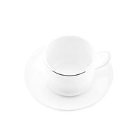 12 Teilger Mokkatassen-Set mit Untertasse aus Porzellan Mokkaservice 100 ml