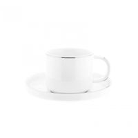 12 Teilger Mokkatassen-Set mit Untertasse aus Porzellan Mokkaservice 100 ml