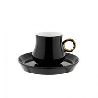 12 Teiliger Set Mokkatassen mit Untertasse aus Porzellan Mokkaservice 100 ml