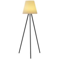 Solar Dreibein Stehlampe, Outdoor/Indoor, dimmbar, Schwarz/Weiß