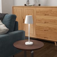 Tischlampe Aufladbare USB Tischleuchte mit 3 Lichtfarben für Wohnzimmer