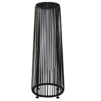 Solarlampe, Rattan Solarleuchte LED Gartenleuchte mit Lichtsensor