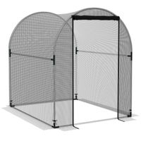 1,2x1,5x1,5m Gartennetz, Pflanzenschutzzelt mit Tür und Stahl