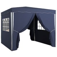 Faltpavillon ca. 3 x 3 m, Pavillon mit Seitenwänden, Fenster, UV-Schutz